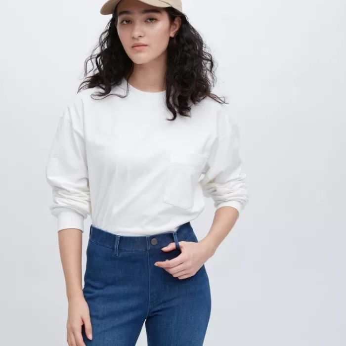 Uniqlo Ultra Stretch Denim Women’s Pants Blue