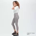 Uniqlo Ultra Stretch High Rise Cropped Leggings Women Black