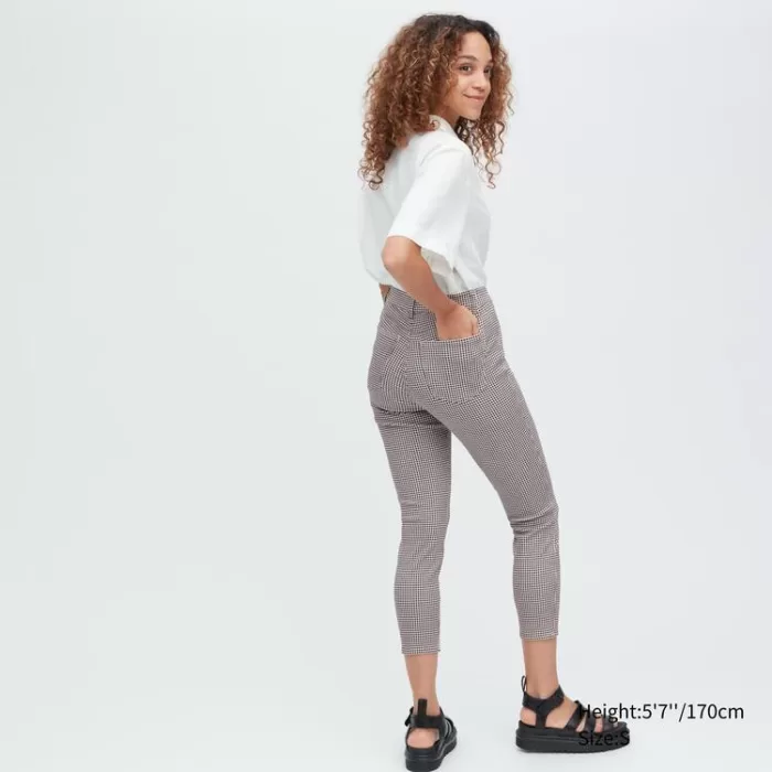 Uniqlo Ultra Stretch High Rise Cropped Leggings Women Black