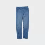 Uniqlo Ultra Stretch High Rise Cropped Leggings Women Blue