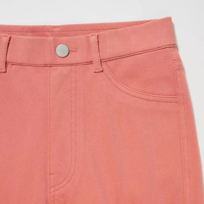 Uniqlo Ultra Stretch High Rise Cropped Leggings Women Pink