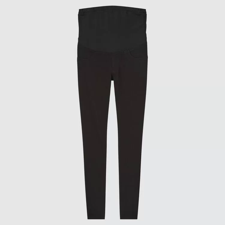 Uniqlo Ultra Stretch Maternity Leggings Women Black-HEO842350