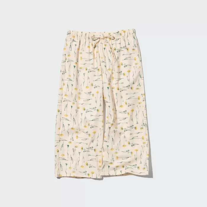 Uniqlo Women’s 3/4 Cotton Relaxed Home Clothes Beige